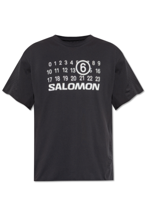 ★人気【MM6 MAISON MARGIELA x Salomon】★シームレスTシャツ★ MM6 Maison Margiela X Salomon x Salomon logo-print T-Shirt